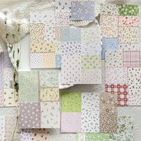 50pcs/lot Memo Pads Material Paper Daily Collage Museum Junk Journal Scrapbooking Cards Retro Background Decoration Paper
