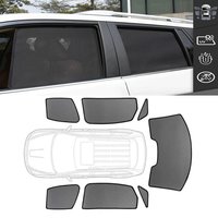 Custom Magnetic Car Window Sunshade For Volkswagen Polo 6 Hatchback 2017-2024 VW Curtain Mesh Front Windshield Frame Curtain