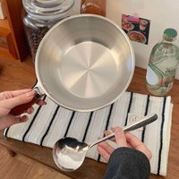 Stainless Steel Instant Noodle Pot Small Pot For One Person High-value Appearance Wood Handle Snack Pot Small Cooking Pot·