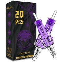 Tattoo Cartridge Needles 20Pcs LASTJUDG Tattoo Needles For Makeup Permanent Tattoo Machine Kit Disposable Safety Tattoo Needles