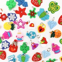 10/30/50Pcs Random Resin Cartoon Charms Cute Pendant For DIY Loom Rubber Bands Bracelets Jewelry Toys Craft Making Accessories