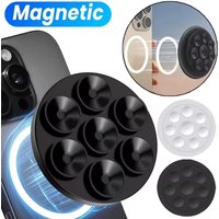 Magnetic Silicone Suction Cup Phone Mount Mini Sticker Bracket Universal Mobile Phones Stand Hands-Free Mirror Cellphone Holder