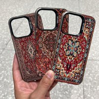 Luxury Fashion Persian Carpet Pattern Phone Case For iPhone 17 16e 16 15 14 13 12 11 Pro Max 8 7 Air Plus Anti Fall Matte Cover