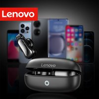 Lenovo Ear Clip Headphones Earbuds Bluetooth 5.4 Ergonomic Human Ear Design Hybrid ANC Noise Cancellation 40H Long Battery Life
