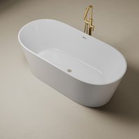 HOT SALE Super Special Offer Oval Arc-shaped Freestanding Acrylic Bathtub High Quality Whirlpool Soaking Bath