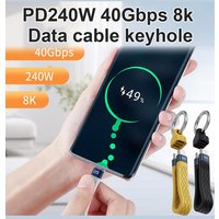 PD240W Super Fast Charging 40Gbps High Speed Transmission Of 8K Video For Mobile Hard Drive Transmission Keychain