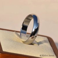 Buyee 925 Sterling Silver Couples Ring Simple Big Size Ring Finger for Women Men Classic Wedding Fine Jewelry Circle Gift