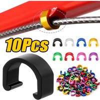 AliExpress NONE 10Pcs MTB Bike Bicycle Frame U Buckle Aluminum Alloy U Clamp Clasps for Brake Shifter Housing Hose Guide Button Fixed Clip