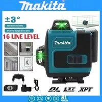 Makita 16-Line Cross Level 360 Horizontal Vertical High-Precision Green Light Laser High-Precision Wall-Mounted Portable Tool