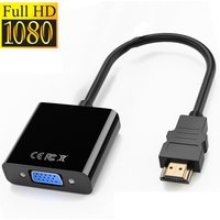 HD 1080P HDMI-compatible to VGA Adapter Digital Analog HDMI-compatible Male To Famale VGA Cable Converter For PC Laptop Tablet