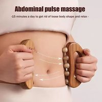 Wood Therapy Massage Board Lymphatic Drainage Wooden Massager Abdomen Meridian Brush For Body Sculpting Cellulite Reduction"