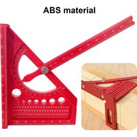 ABS material 3D Adjustable Carpentry Square Protractor With 180 Degree Quick Marking Guide - Half-Circle Set Scribing Ruler