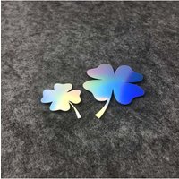 Car Stickers Four-leaf Clover Body Decoration Reflective Stickers Cover Scratches Personality Modification Stickers Auto Parts