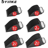 YINKE Clipper Guards for Wahl Hair Clippers Trimmers with Metal Clip Premium 6 Size Cutting Lengths Limit Guide Comb Attachments