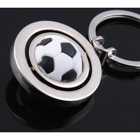 Rotation Football metal Keychain golf basketball Car Key Chain Key Ring key pendant For Man Women Gift Jewelry