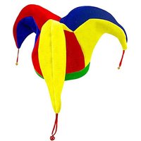Clown Hat Multicolor Funny Women Men Mardi Gras Party Hat for Halloween Masquerade Fancy Dress Party Clown Costume Cosplay