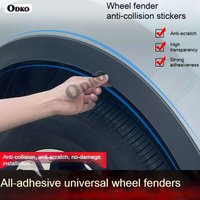 Universal PVC Car Seal Strip Fender Flares Car Wheel Fenders Horn Arches Decorative Lips Extended Molded Protect