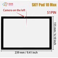 +Frame For 10.1 Inch SKY DEVICES PAD 10 Max Tablet PC Capacitive Panel Handwriting Digitizer Glass Sensor Touch Screen 51Pin