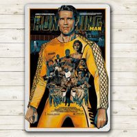 Running Man Arnold Schwarzenegger Movie Metal Poster Tin Sign 20x30cm Plaque-Aluminum