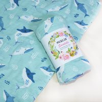 Eezkoala Bamboo Cotton 120*110cm 2 Layers Newborn Baby Bath Towel Wrap Muslin Swaddle Blankets