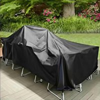 Durable Pure Black PVC Waterproof and Dustproof Chair Cover Preferred for Outdoor Furniture Protection In Courtyards