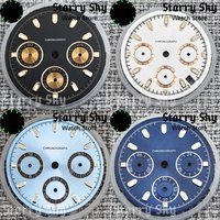 Starry Sky 30mm High Quality Quartz Date Window Watch Dial With Green Luminous Suitable For VK63 Quartz Movement Watch Accessory