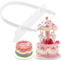 1 set Fondant Cake Arc Decorating Aid Fondant Tool Rim Scale Baking Ruler Sugarcraft Lace DIY Bakeware Tableware Kitchen Tools