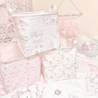 Pink Storage Basket for Girls Toys Cartoon Sundries Basket Clothes Storage Bin Collapsible Laundry Hamper for Home Organizer