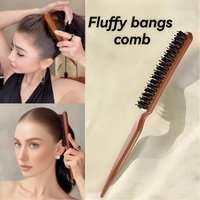 Three - row Bristle Pointed Tail Comb Artificial Bristles Synthetic Brush Scalp Massage Hairstyle Design Styling Tool for Normal