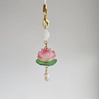 Lotus Phone Charm Flower Phone Accessories Y2K Handmade Cute