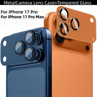 Camera Protection Glass For IPhone 17Pro 17 Pro Max Lens Cover Glass For IPhone 17Pro 17 Pro MAX Lens Metal Ring Film
