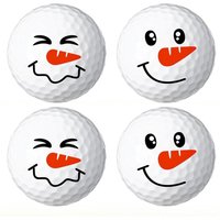 4 Pcs funny Christmas Golf Balls forMen Adult Humor Trick Novelty Golfer GiftSet for Dad Boyfriend Coworkers Unique Professional