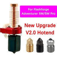 280℃ New Upgrade V2 Hotend For Flashforge Adventurer 5M/5M Pro Print Head AD5M Ceramic Heating Block Kit Hardened Steel Nozzle