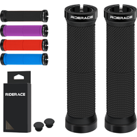 AliExpress riderace RIDERACE Bike Grips Rubber Non-Slip Ergonomic Bicycle Handlebar Cover Shockproof Mountain For Cycling Accessories