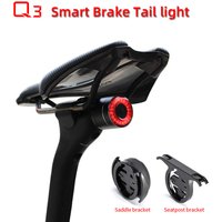 ANTUSI Q3 Bicycle Smart Taillights Waterproof Intelligent Sensor Brake Lights Road Bike MTB Rear Taillight Auto Sensing Light