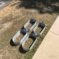 Elevated Garden Bed for Home Balcony Large Space Planting 4x2FT Oval-Shaped Galvanized Rust-Proof One Pack