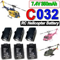 Orginal Battery For RC ERA C032 Uh-1 Huey Helicopter 7.4V 350mAh 2.59wh LiPo Battery For C032 Uh-1 Huey RC Aircraft Spare Parts