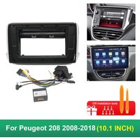 For PEUGEOT 208 2008 -2017(10.1 Inch)Car Radio Fascias Android GPS MP5 Stereo Player 2 Din Head Unit Panel Dash Frame Installati