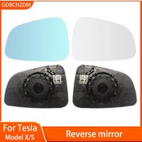 1Pair 800R Wide-Angle Large Vision Rearview Mirror Heating Replacemen Anti Dazzle Reversing For Tesla Model X S Accessories