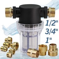 1/2'' 3/4'' 1'' Garden Hose Filter Brass Coupling Joint Agricultural Irrigation Tubing Prefilter Impurities 10-200 Mesh Strainer