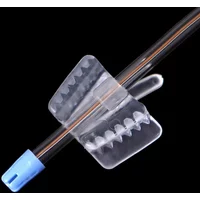 5pcs Dental Silicone Bite Block with Saliva Ejector Hole Mouth Opener Occlusal Pad Cheek Retractor Oral Care Tools