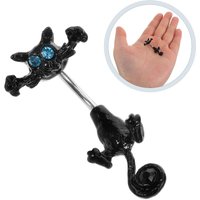 Sparkling Rhinestone Cat Belly Button Ring Stainless Steel Dangle Style for Women Everyday Wear Body Piercing Jewelry Belly Hoop