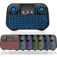 Bluetooth Wireless Mini Keyboard Backlit 2.4G USB English Russian French Spanish Portuguese Arabic Hebrew for Android TV Box PC