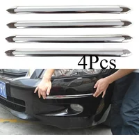 4Pcs/Set Auto Car Body Bumper Guard Protector Sticker Anti-rub Bar Strip Car Bumper Strips