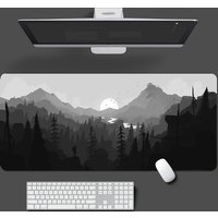 Mouse pad black landscape mountain sunset mouse pad extended pad mouse computer non-slip carpet computer mouse pad office