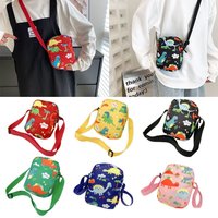 New Canvas Dinosaur Shoulder Bags Cute Cartoon Messenger Bag Cosmetic Bag Men Women