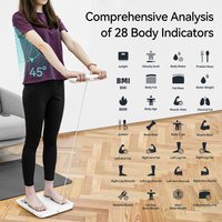 Body Weight Scale for Body Fat with Handle, 28 Precise Body Biological Analyzer, Digital Bathroom Weighing Bioimpedance Scale