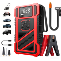 Compresseur d'air intelligent 150 PSI pour pneus de voiture avec chargeur de batterie de secours et éclairage LED pour gonflage et charge d'urgence en extérieur