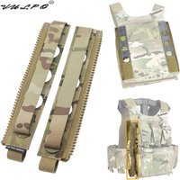 VULPO 1 Paar taktische Weste auf der Rückseite, MOLLE-Reißverschluss-Adapter, Rucksack-Verbindungsreißverschluss für FCSK 3.0-Weste, hintere Platte