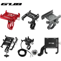 GUB Aluminum Bicycle Phone Holder Metal Bike Cell Mobile iPhone Stand for Motorcycle Scooter Handlebar Bike Headsets Stem Mount